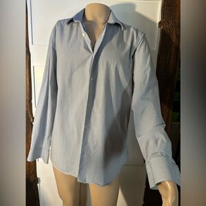 Calibrate Men's Blue Stripe Button-Up Long Sleeve - Size XL